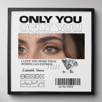 Custom Image, name & Text | Personalized Peel And Stick Photo Tile