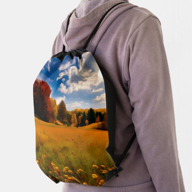 Custom Image Personalized Drawstring Backpack (Insitu)