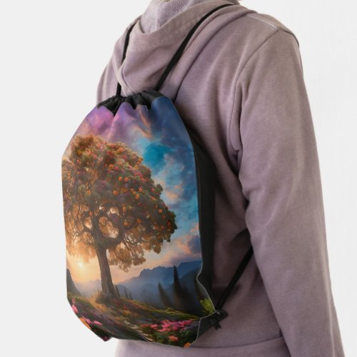 Custom Image Personalized Drawstring Backpack