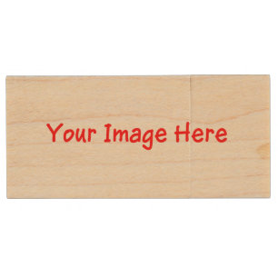 Custom Image Personalized Selfie Photo 4Sue Wood Flash Drive