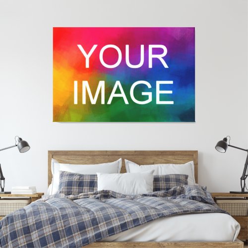 Custom Image Photo Picture Logo HQ Budget Large Canvas Print