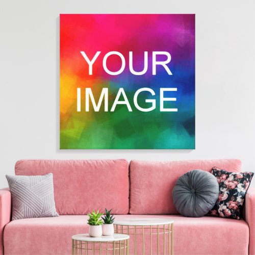 Custom Image Photo Picture Logo HQ Budget Square Canvas Print