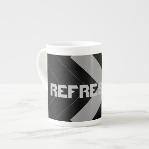 Custom Image photo Text Refresh Me Specialty Bone China Mug