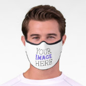 Custom Image Premium Face Mask (Worn)