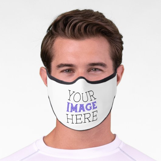 Custom Image Premium Face Mask (Worn)
