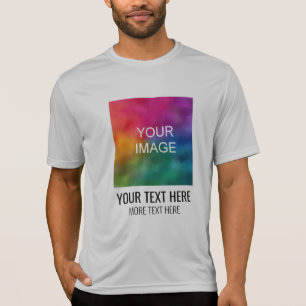 Custom Image Text Here Template Mens Sport T-Shirt