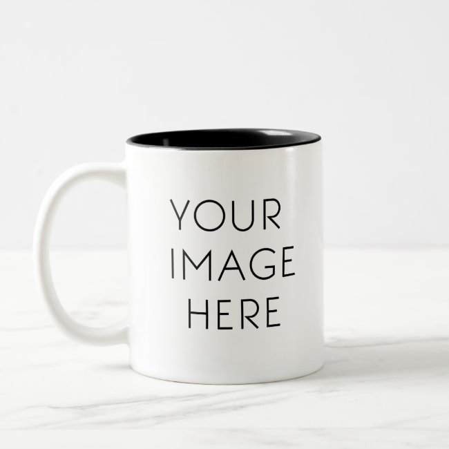 Custom Image - With Love Two-Tone Coffee Mug