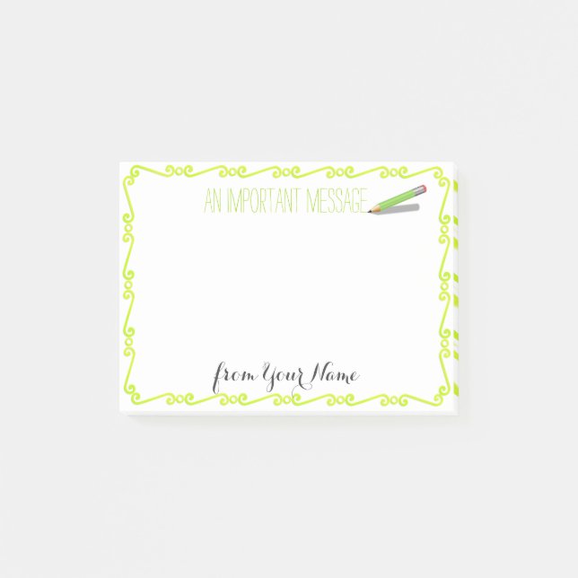 Custom "Important Message Post-it® Notes (Front)