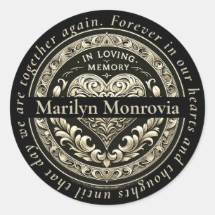 Custom In Loving Memory Classic Round Sticker