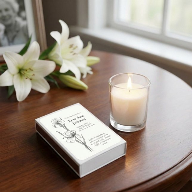 Custom In Loving Memory Matches with Iris Flowers (Creator Uploaded)