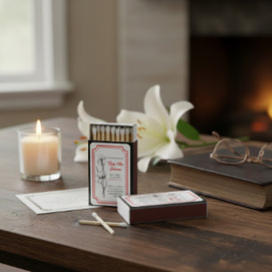 Custom In Loving Memory Memorial Matches with Iris