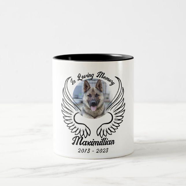 Custom In Loving Memory of Favourite Pet Photo Mug (Center)