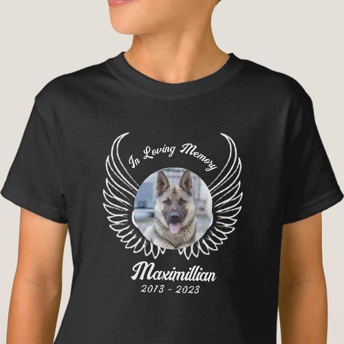 Custom In Loving Memory of Favourite Pet Photo  T_Shirt
