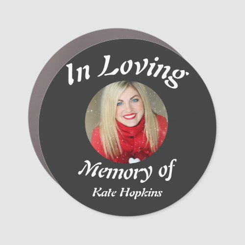 Custom In Loving Memory of Kate Hopkins photo Car Magnet
