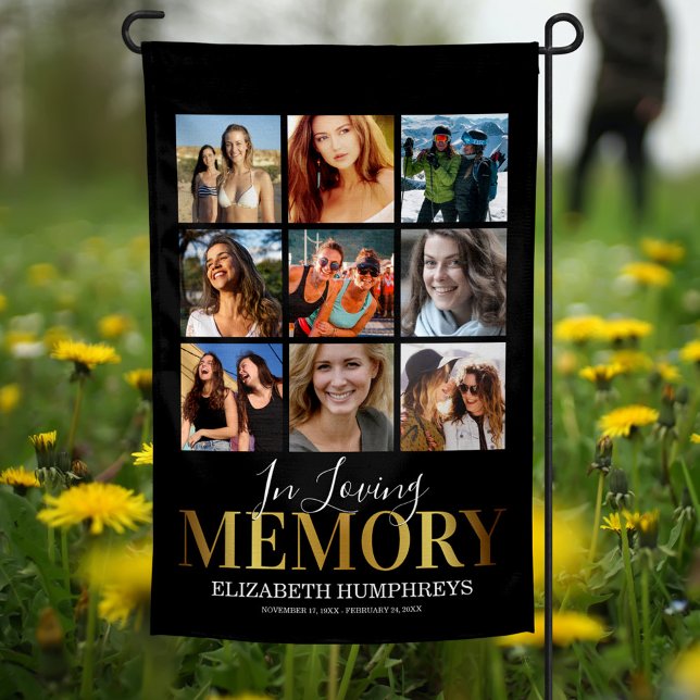 Custom In Loving Memory Photo Garden Flag (Creator Uploaded)