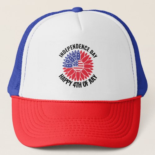 Custom Independence Day _ Happy 4th Of July  Trucker Hat
