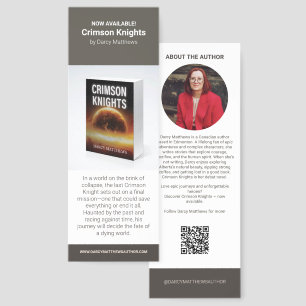 Custom Indie Author Promotional Bookmark Marketing