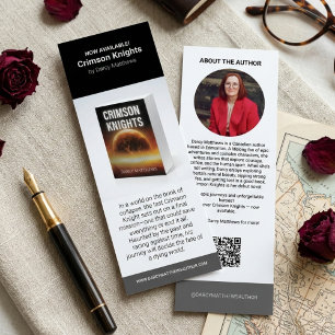 Custom Indie Author Promotional Bookmark Marketing