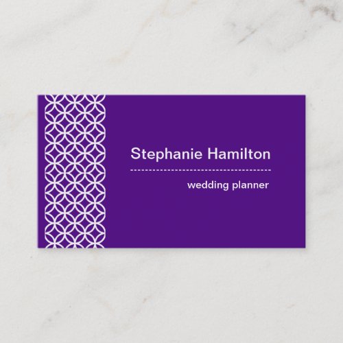 Custom indigo and white business card