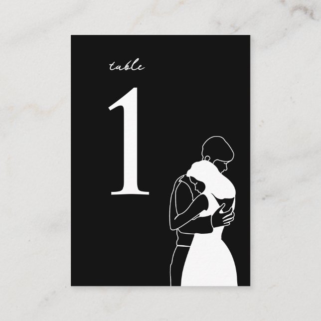 Custom individual guest name wedding place card  (Back)