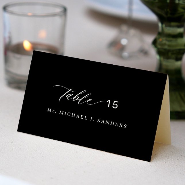 Custom individual guest name wedding place card  (Creator Uploaded)