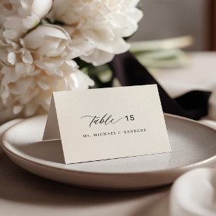 Custom individual guest name wedding place card