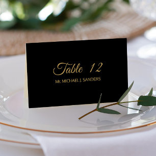 Custom individual guest name wedding place card