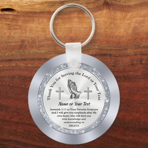 Custom Inexpensive Gifts for Church Volunteers Keychain | Zazzle
