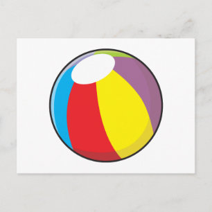Custom Inflatable Plastic Beach Ball Invitations