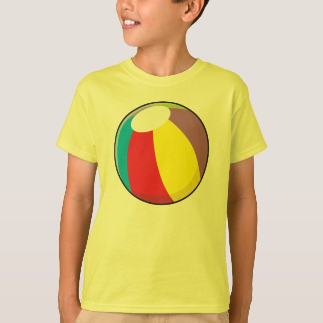 Custom Inflatable Plastic Beach Ball Kids Shirts (Front)