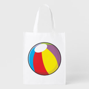 Custom Inflatable Plastic Beach Ball Mugs Buttons Reusable Grocery Bag