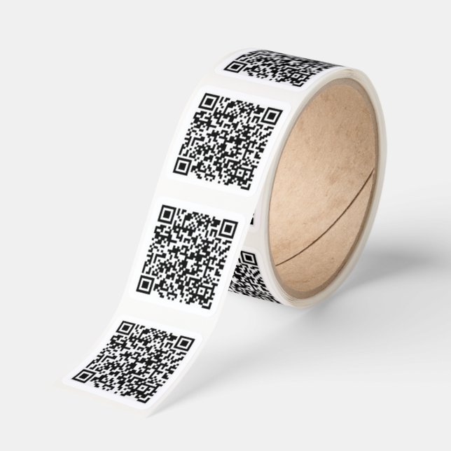 Custom Info Personalized Square Sticker Label Prin (Roll)