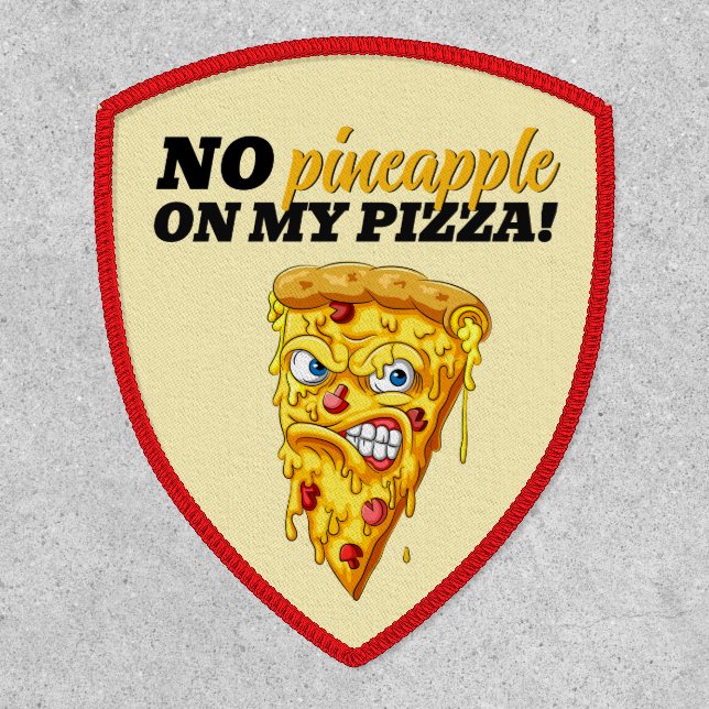 Custom Ingredient Angry Pizza Patch (Front)