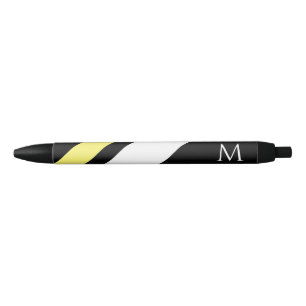 Custom initial diagonal lines black pen