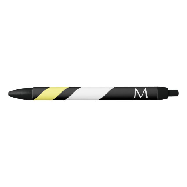 Custom initial diagonal lines black pen (Front)