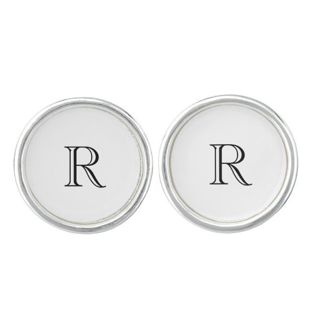 Custom Initial Groomsmen Cufflinks (Front)