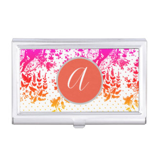 CUSTOM INITIAL LACE Business Card Holder