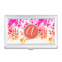 CUSTOM INITIAL LACE Business Card Holder