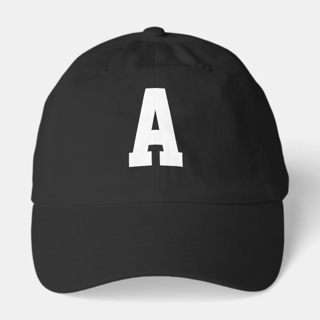 Custom Initial Letter Personalized Gift for her Hat (Front)