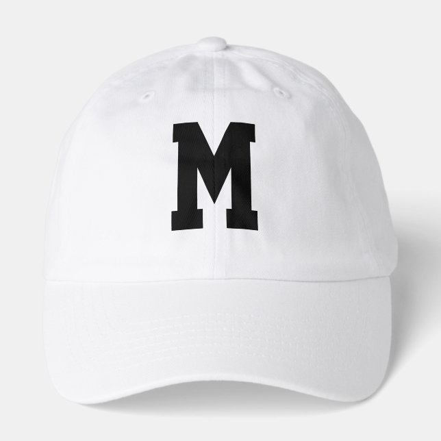 Custom Initial Letter Personalized Gift for her Hat (Front)