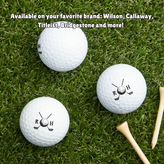 Custom Initial modern Golf Balls (Creator Uploaded)
