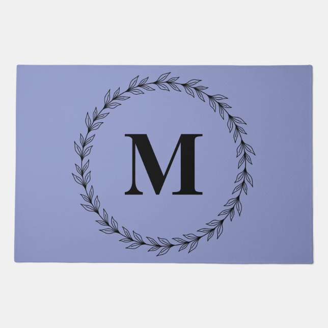 Custom Initial Monogram  Doormat (Front)