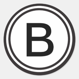 Custom Initial Monogrammed sticker