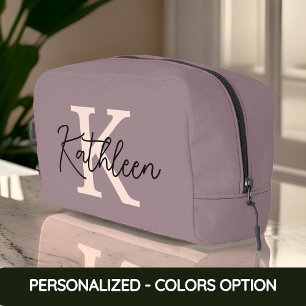 Custom Initial Name Makeup Bag Gift for Mom