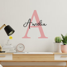 Custom Initial Name Monogram Art Decor