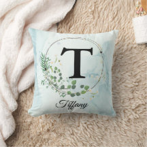 Custom Initial & Name Personalized Monogram Floral