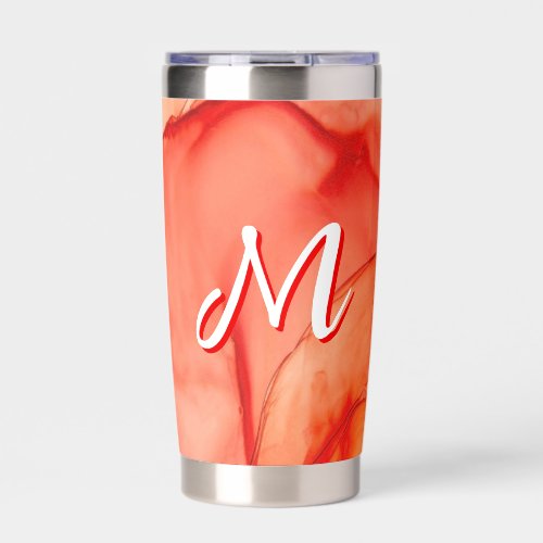 Custom Initial Portable Everyday Office Insulated Tumbler