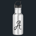 Custom Initial Teacher Gift Stainless Steel Water Bottle<br><div class="desc">Custom Initial Teacher Gift.  Water bottle.</div>