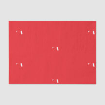CUSTOM INITIAL TISSUE PAPER IN RED AND WHITE