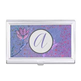 CUSTOM INITIAL William Morris Business Card Holder